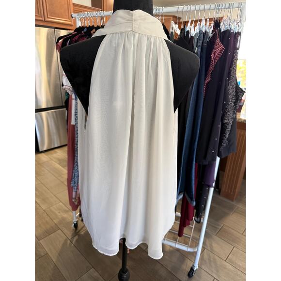 Express top sleeveless blouse summer wear work casual attire - Picture 3 of 5